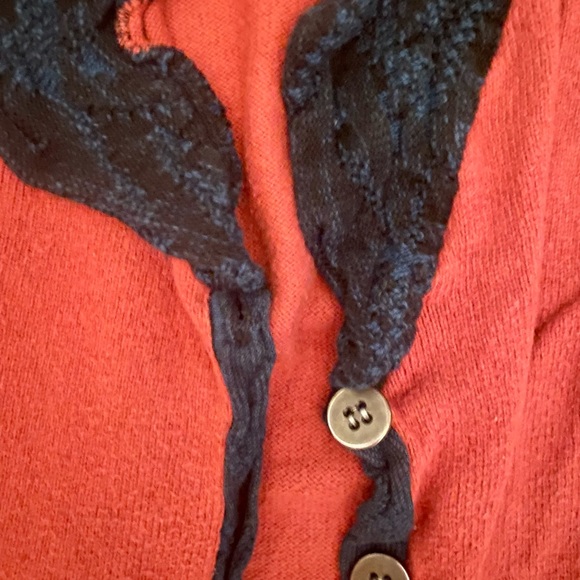 Buckle Mixed Media Cardigan Size Small - Picture 2 of 7